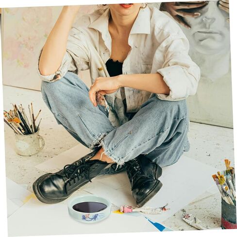 لوحة خلط بالألوان المائية السيراميك للفنانين ناعمة من الخزف الخزفي ألواح خلط ألوان قابلة للتكديس للطلاء بالألوان المائية واستخدام الحرفية in Kuwait