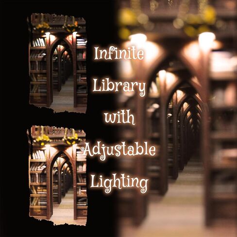 Dolphinisle Book Nook Kits للبالغين ، DIY Booknook Bookshelf Decor in Kuwait