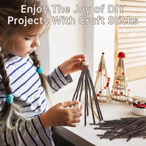 Wood Sticks for Crafts, 50Pcs Wooden Twigs for Crafts Wood Branch Twigs Birch Branches for Decoration, DIY Crafts Photo Props, Festival Decoration in Saudi Arabia