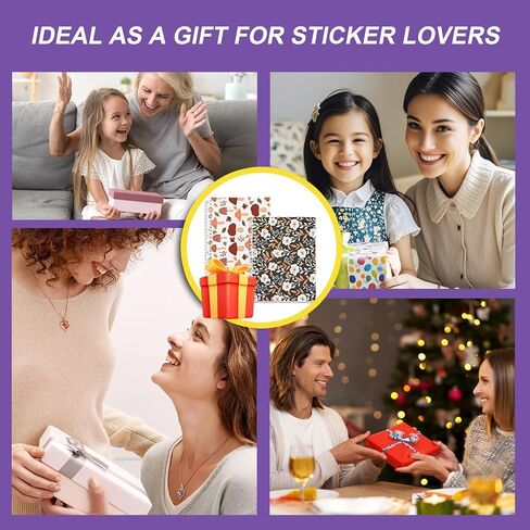 BetterJonny 2 Pcs Reusable Sticker Book Collecting Album Blank Sticker Storage Organizer Book A5 Size with 64 Sheets Release Paper for Collecting Stickers, Labels in Saudi Arabia