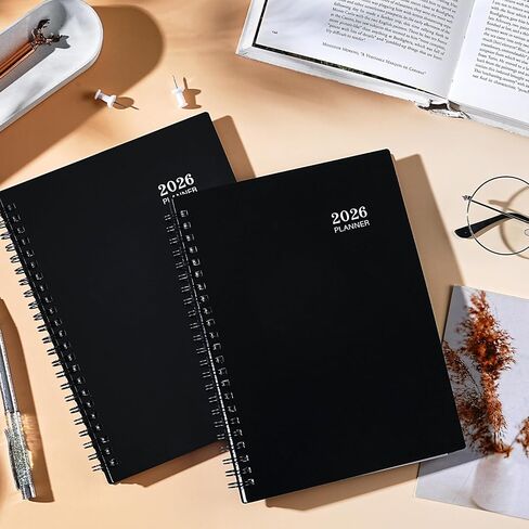 2026 Planner - Planner 2026 أسبوعيًا وشهريًا ، يناير 2026 - ديسمبر 2026 ، 2026 Planner 6.3 "× 8.4" ، ملاحظات ، ورق سميك ، جيب خلفي ، ملزمة مزدوجة السلك in Saudi Arabia