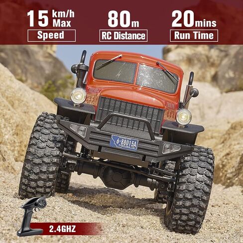 Beezrc Rochobby 1/10 مقياس Atlas 4WD 2.4 جيجا هرتز RC زاحف طريق الشاحن in Saudi Arabia