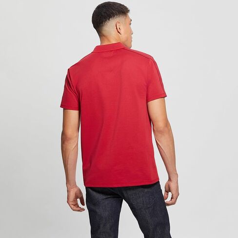 GUESS Men's Short Sleeve Paul Pique Tape Polo in Saudi Arabia