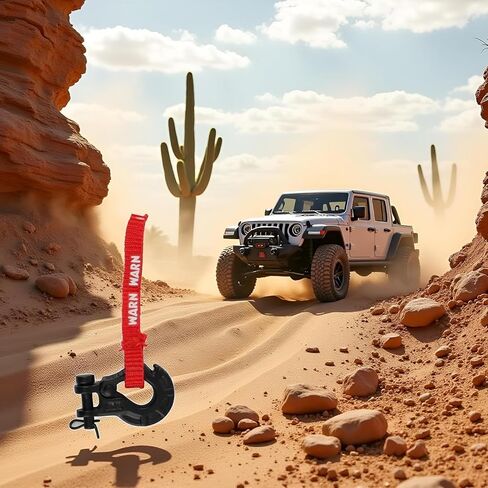 Red RC Metal Trailer Hook Winch Hook with Winch Pull Tag Decoration for 1/10 RC Crawler Car Axial SCX10 TRX4 Parts Vehicle Scale Accessories Vehicle Bodies and Scale Accessories in Saudi Arabia