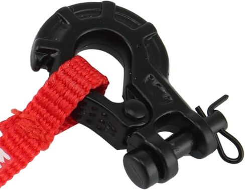 Red RC Metal Trailer Hook Winch Hook with Winch Pull Tag Decoration for 1/10 RC Crawler Car Axial SCX10 TRX4 Parts Vehicle Scale Accessories Vehicle Bodies and Scale Accessories in Saudi Arabia