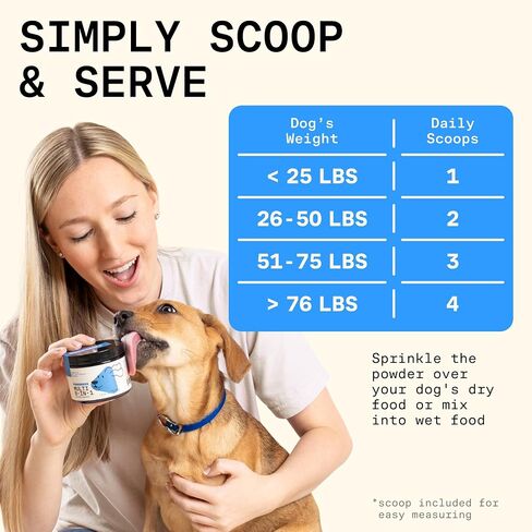 8-in-1 Dog Multivitamin-مسحوق مكملات مكمل طبيعي 100 ٪ مع اللبأ للبشرة الصحية والمفاصل والطاقة-مصنوع من أخصائي تغذية الكلاب Kayla Kowalski ، المصنوع في الولايات المتحدة الأمريكية-30 مغرفة in Saudi Arabia