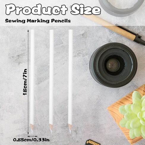 482pcs بيضاء طباشير قلم رصاص أقلام رصاص لخياطة أقلام الرصاص لخياطة النسيج خياطة طباشير ماء الخياطة القابلة للذوبان القلم الرصاص لتصميم قطع خشب الزفاف لاتفاق DIY in Kuwait