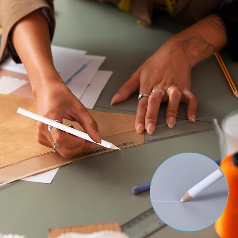 482pcs بيضاء طباشير قلم رصاص أقلام رصاص لخياطة أقلام الرصاص لخياطة النسيج خياطة طباشير ماء الخياطة القابلة للذوبان القلم الرصاص لتصميم قطع خشب الزفاف لاتفاق DIY in Kuwait