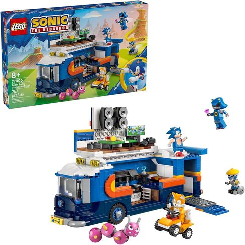 Lego Sonic The Hedgehog Team Sonic Command Truck Building Toy - Play Play Oper Thicure w/5 Torks for Boys & Girls ، Ages 8+ - Toy Building Backs for Kids - Gift Idea لأعياد الميلاد - 77006 in Saudi Arabia