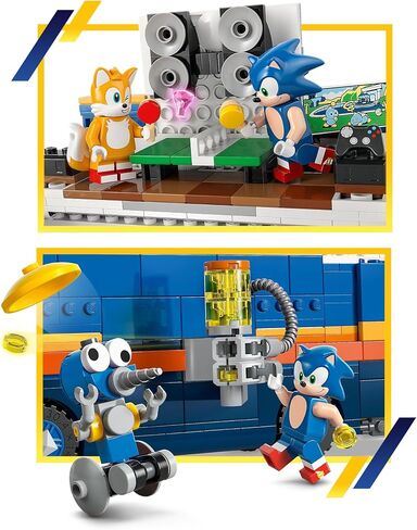 Lego Sonic The Hedgehog Team Sonic Command Truck Building Toy - Play Play Oper Thicure w/5 Torks for Boys & Girls ، Ages 8+ - Toy Building Backs for Kids - Gift Idea لأعياد الميلاد - 77006 in Saudi Arabia