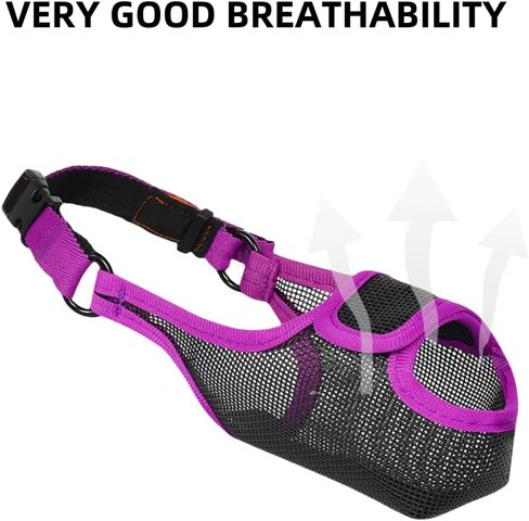 الكلب كمامة متوسطة الحجم الكلاب الحارس حارس الفم منع عض البوسل الناعم الشبكات المتوسطة لا يوجد لحاء لقمة تسخير قناع بلح البحر المضاد لبطاقة نباح الرعي muzzel الأكل الأكل مضغ in Kuwait