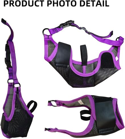 الكلب كمامة متوسطة الحجم الكلاب الحارس حارس الفم منع عض البوسل الناعم الشبكات المتوسطة لا يوجد لحاء لقمة تسخير قناع بلح البحر المضاد لبطاقة نباح الرعي muzzel الأكل الأكل مضغ in Kuwait