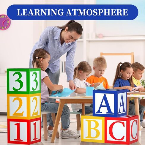6 PCS ABC 123 Party Decorations Back to School Decoration ABC ALPHABET Party Taffor in Saudi Arabia