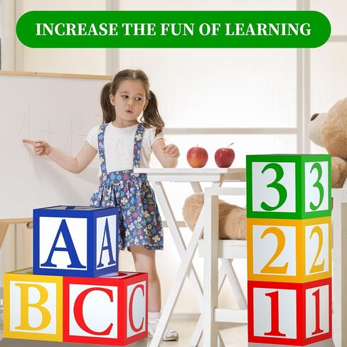 6 PCS ABC 123 Party Decorations Back to School Decoration ABC ALPHABET Party Taffor in Saudi Arabia