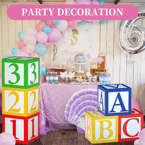 6 PCS ABC 123 Party Decorations Back to School Decoration ABC ALPHABET Party Taffor in Saudi Arabia