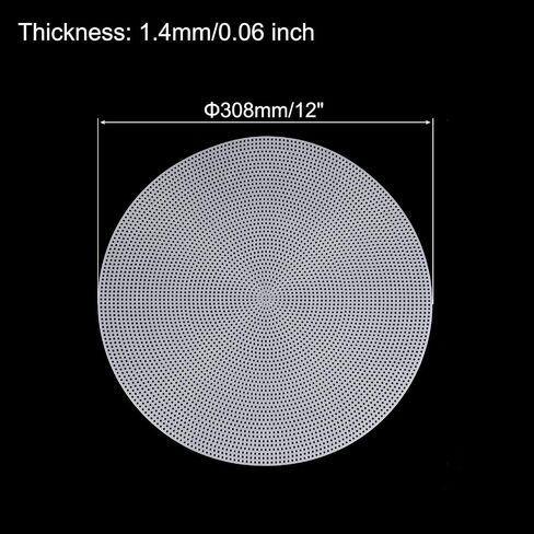 MECCANIXITY 8pcs 12" Plastic Mesh Canvas Sheet 12 Count Round Needlepoint Blank Canvas for Embroidery Knit Crochet Acrylic Yarn Crafting, White in Saudi Arabia