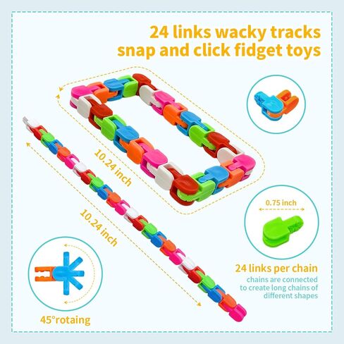 مسارات Wacky 30 حزمة المفاجئة وانقر فوق Snake Toys ألعاب الإجهاد الحسية للأطفال المراهقين الحفلات تفضل الألغاز ، والعودة إلى طلاب المدارس جوائز الفصول الدراسية الجوائز in Saudi Arabia