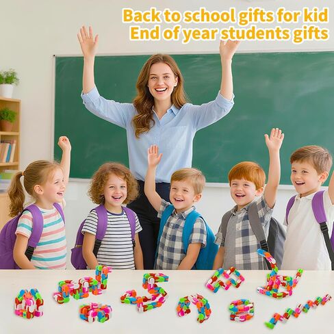 مسارات Wacky 30 حزمة المفاجئة وانقر فوق Snake Toys ألعاب الإجهاد الحسية للأطفال المراهقين الحفلات تفضل الألغاز ، والعودة إلى طلاب المدارس جوائز الفصول الدراسية الجوائز in Saudi Arabia
