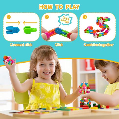 مسارات Wacky 30 حزمة المفاجئة وانقر فوق Snake Toys ألعاب الإجهاد الحسية للأطفال المراهقين الحفلات تفضل الألغاز ، والعودة إلى طلاب المدارس جوائز الفصول الدراسية الجوائز in Saudi Arabia