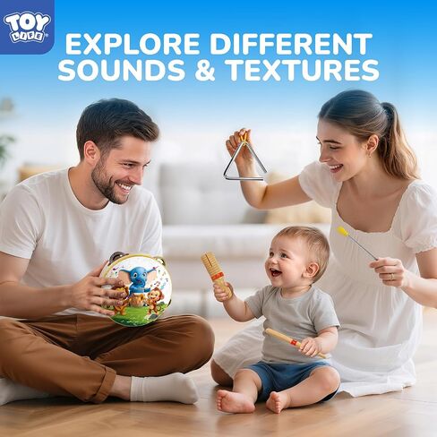 لعبة Toy Life Toddler Musical Instruments for Kids ، ألعاب الأطفال الموسيقية للأطفال الصغار 1-3 ، و Montessori Wooden Toys Percussion Instrument in Saudi Arabia