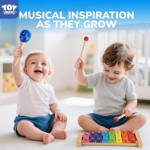 لعبة Toy Life Toddler Musical Instruments for Kids ، ألعاب الأطفال الموسيقية للأطفال الصغار 1-3 ، و Montessori Wooden Toys Percussion Instrument in Saudi Arabia