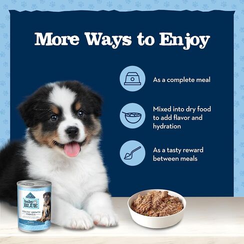 Blue Buffalo Baby Baby Natural Rit Food for Appies ، صيغة نمو صحي مع DHA ، وصفة تركيا والخضروات ، 12.5 أوقية. يستطيع in Saudi Arabia