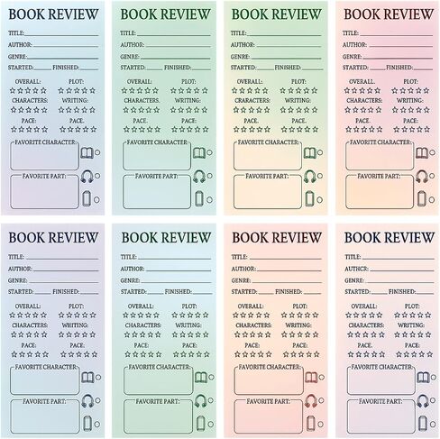 Faccito 240 PCS مراجعة للكتاب الملونة إلى المدرسة العودة إلى المدرسة علامات صفحة سجل القراء لمحبي الكتب هدية القراءة صفحة التتبع للطلاب المعلمين لمراجعة تعقب (متعدد الألوان) in Saudi Arabia