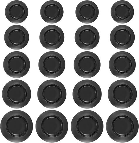 20 Pcs Piggy Bank Hole Plugs 5 Sizes Piggy Bank Stoppers Rubber Plugs Round Banks Stopper Cover Saving Box Plug for Coin Banks Saving Box (Black) in Saudi Arabia