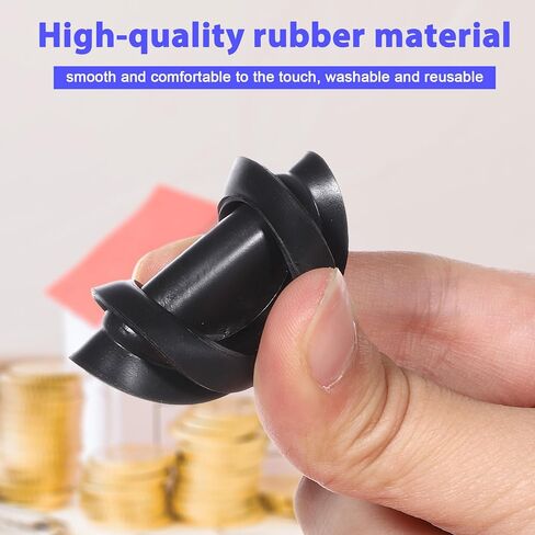 20 Pcs Piggy Bank Hole Plugs 5 Sizes Piggy Bank Stoppers Rubber Plugs Round Banks Stopper Cover Saving Box Plug for Coin Banks Saving Box (Black) in Saudi Arabia
