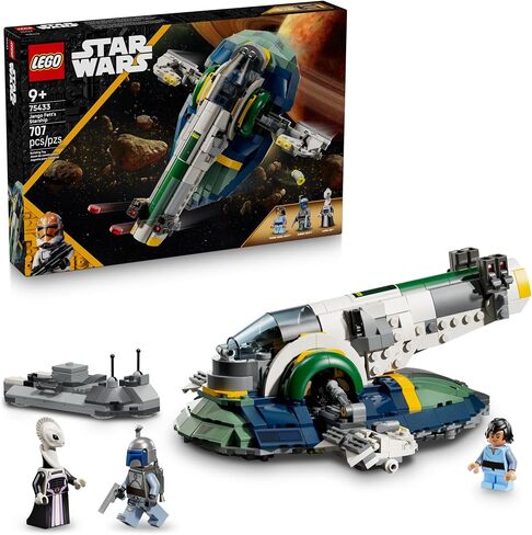 LEGO Star Wars: Attack of The Clones Jango Fett's Starship Building Toy - Pretend Play Set for Boys & Girls, Ages 9+ - Collectible Model Kit & Kids Room Decor - Gift for Birthdays - 75433 in Saudi Arabia