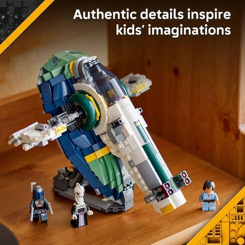 LEGO Star Wars: Attack of The Clones Jango Fett's Starship Building Toy - Pretend Play Set for Boys & Girls, Ages 9+ - Collectible Model Kit & Kids Room Decor - Gift for Birthdays - 75433 in Saudi Arabia