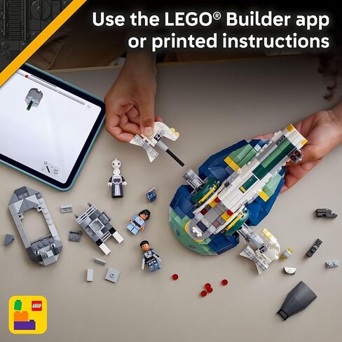 LEGO Star Wars: Attack of The Clones Jango Fett's Starship Building Toy - Pretend Play Set for Boys & Girls, Ages 9+ - Collectible Model Kit & Kids Room Decor - Gift for Birthdays - 75433 in Saudi Arabia