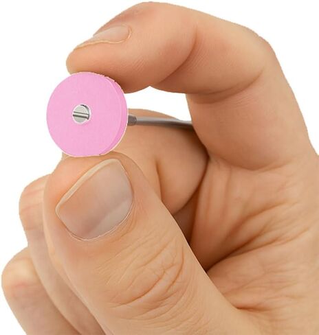SSilicone Polishing Wheels X Fine Grit – 7/8" Square Edge, Pink Silicon Carbide Impregnated Rubber for Jewelry Metal, Stone & Ceramic Finishing – Pack of 6 in Saudi Arabia