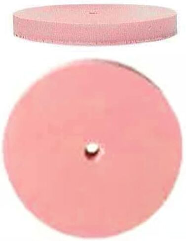 SSilicone Polishing Wheels X Fine Grit – 7/8" Square Edge, Pink Silicon Carbide Impregnated Rubber for Jewelry Metal, Stone & Ceramic Finishing – Pack of 6 in Saudi Arabia