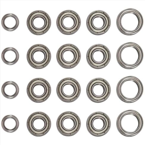 RC Car Parts Compatible with Tamiya for TT01 TT01D TT01E TT01R DF02 1/10 RC Car Upgrade Parts 20Pcs Ball Bearing Kit in Saudi Arabia