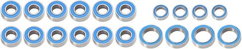 Compatible with Tamiya for TT01 for TT-01 for TT01E for TT02B 1/10 RC Car Parts Accessories 20PCS Rubber Sealed Ball Bearing Kit RC Car Accessories Spare in Saudi Arabia