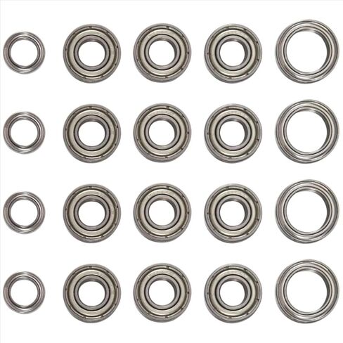 RC Car Parts Compatible with Tamiya for TT01 TT01D TT01E TT01R DF02 1/10 RC Car Upgrade Parts 20Pcs Ball Bearing Kit in Saudi Arabia