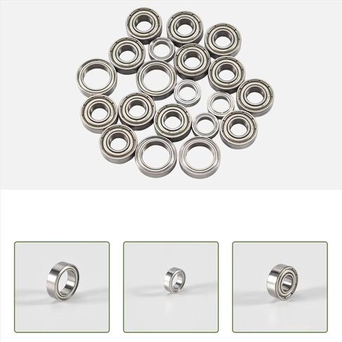 RC Car Parts Compatible with Tamiya for TT01 TT01D TT01E TT01R DF02 1/10 RC Car Upgrade Parts 20Pcs Ball Bearing Kit in Saudi Arabia