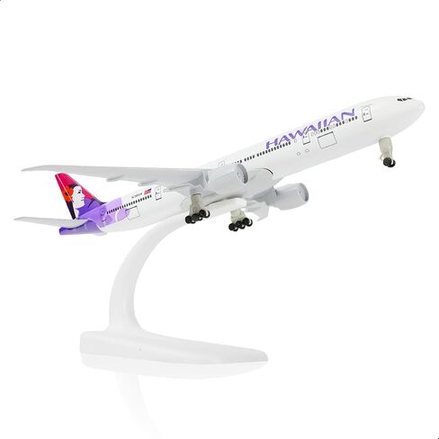 777 Hawaiian 1/300 Diecast Metal Airplane Model with Stand -777 Airplane Model for Adult with Stand (8.3 inches Long) Aviation Enthusiasts Gifts, Desktop Display Decorations in Saudi Arabia