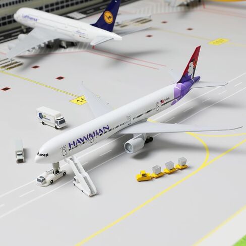777 Hawaiian 1/300 Diecast Metal Airplane Model with Stand -777 Airplane Model for Adult with Stand (8.3 inches Long) Aviation Enthusiasts Gifts, Desktop Display Decorations in Saudi Arabia