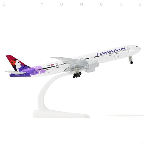 777 Hawaiian 1/300 Diecast Metal Airplane Model with Stand -777 Airplane Model for Adult with Stand (8.3 inches Long) Aviation Enthusiasts Gifts, Desktop Display Decorations in Saudi Arabia