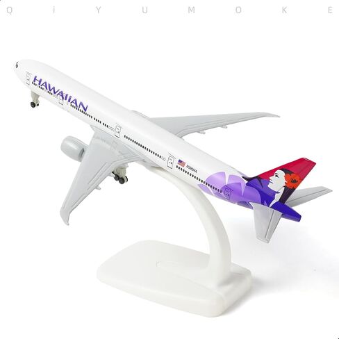 777 Hawaiian 1/300 Diecast Metal Airplane Model with Stand -777 Airplane Model for Adult with Stand (8.3 inches Long) Aviation Enthusiasts Gifts, Desktop Display Decorations in Saudi Arabia