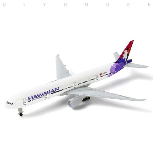 777 Hawaiian 1/300 Diecast Metal Airplane Model with Stand -777 Airplane Model for Adult with Stand (8.3 inches Long) Aviation Enthusiasts Gifts, Desktop Display Decorations in Saudi Arabia