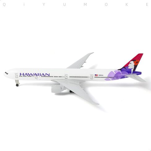 777 Hawaiian 1/300 Diecast Metal Airplane Model with Stand -777 Airplane Model for Adult with Stand (8.3 inches Long) Aviation Enthusiasts Gifts, Desktop Display Decorations in Saudi Arabia