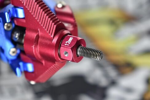 ترقيات GPM محول السداسي الألمنيوم 6061-T6 (12 مم × 8 ملم) لشاحنة وحش محور صلبة 1/8 LMT 4WD (LOS04022) RC (الأزرق) in Saudi Arabia