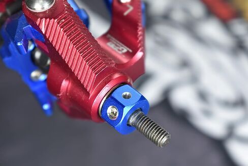 ترقيات GPM محول السداسي الألمنيوم 6061-T6 (12 مم × 8 ملم) لشاحنة وحش محور صلبة 1/8 LMT 4WD (LOS04022) RC (الأزرق) in Saudi Arabia