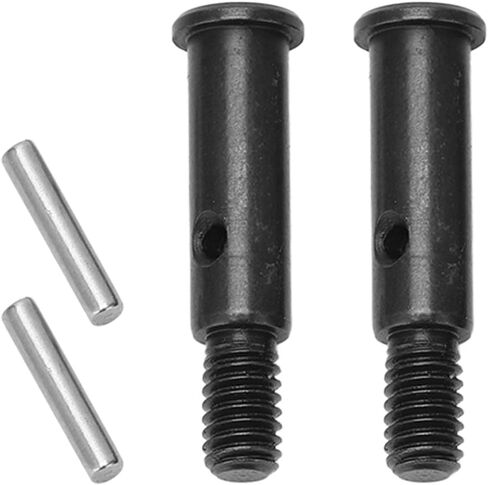 RC Front Wheel Axle, 2Pcs Steel 23mm RC Car Front Wheel Shaft RC Car Accessories for 1/10 22S 2WD in Saudi Arabia