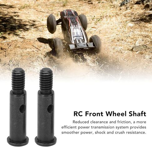 RC Front Wheel Axle, 2Pcs Steel 23mm RC Car Front Wheel Shaft RC Car Accessories for 1/10 22S 2WD in Saudi Arabia