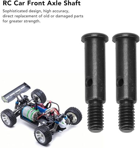 RC Front Wheel Axle, 2Pcs Steel 23mm RC Car Front Wheel Shaft RC Car Accessories for 1/10 22S 2WD in Saudi Arabia