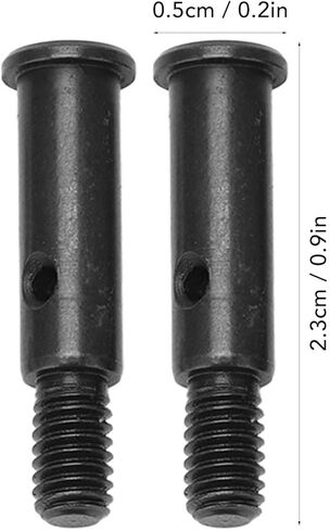 RC Front Wheel Axle, 2Pcs Steel 23mm RC Car Front Wheel Shaft RC Car Accessories for 1/10 22S 2WD in Saudi Arabia